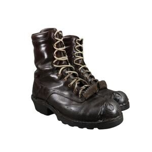 Danner Boots Mens 10 Logger 8" Brown Lace Up Work Utility Outdoor Leather Rugged